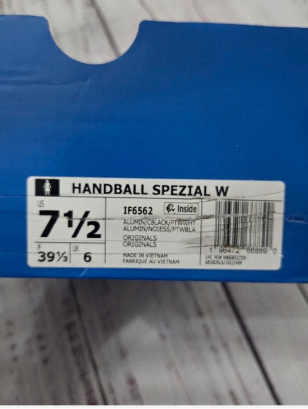 Adidas Handball Spezial Womens 7.5 8 NEW NIB Alumina / Core Black / Cloud White - Picture 11 of 13